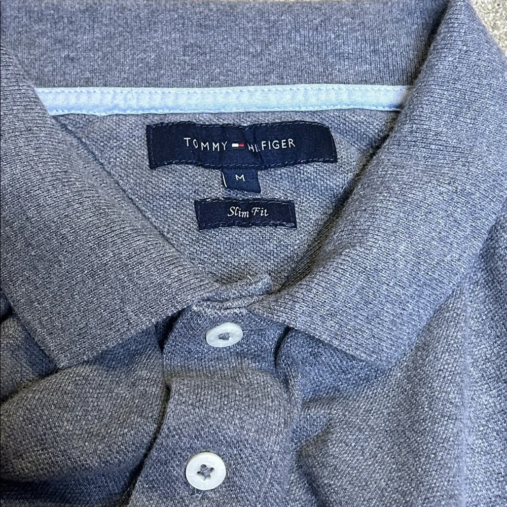 Tommy Hilfiger Heather Gray Polo Shirt - Picture 2 of 6
